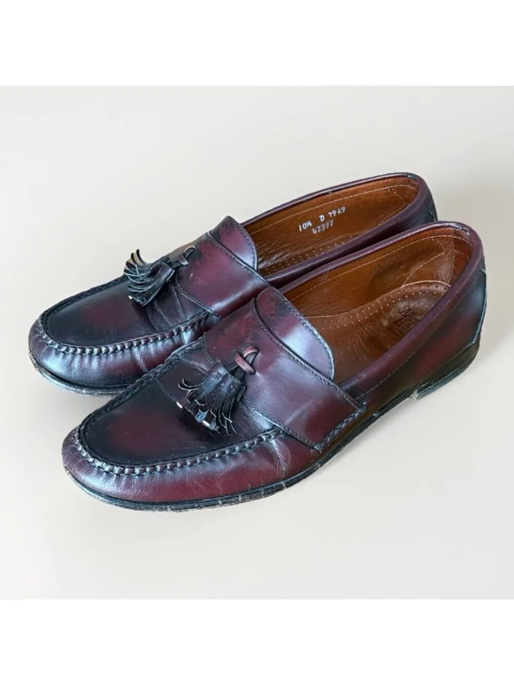 Allen Edmonds Stowe Tassel Loafer Size 10.5 D Brown Genuine Leather Made In‎ USA